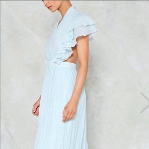 NWT Nasty Gal IVIVI collection baby blue dress
